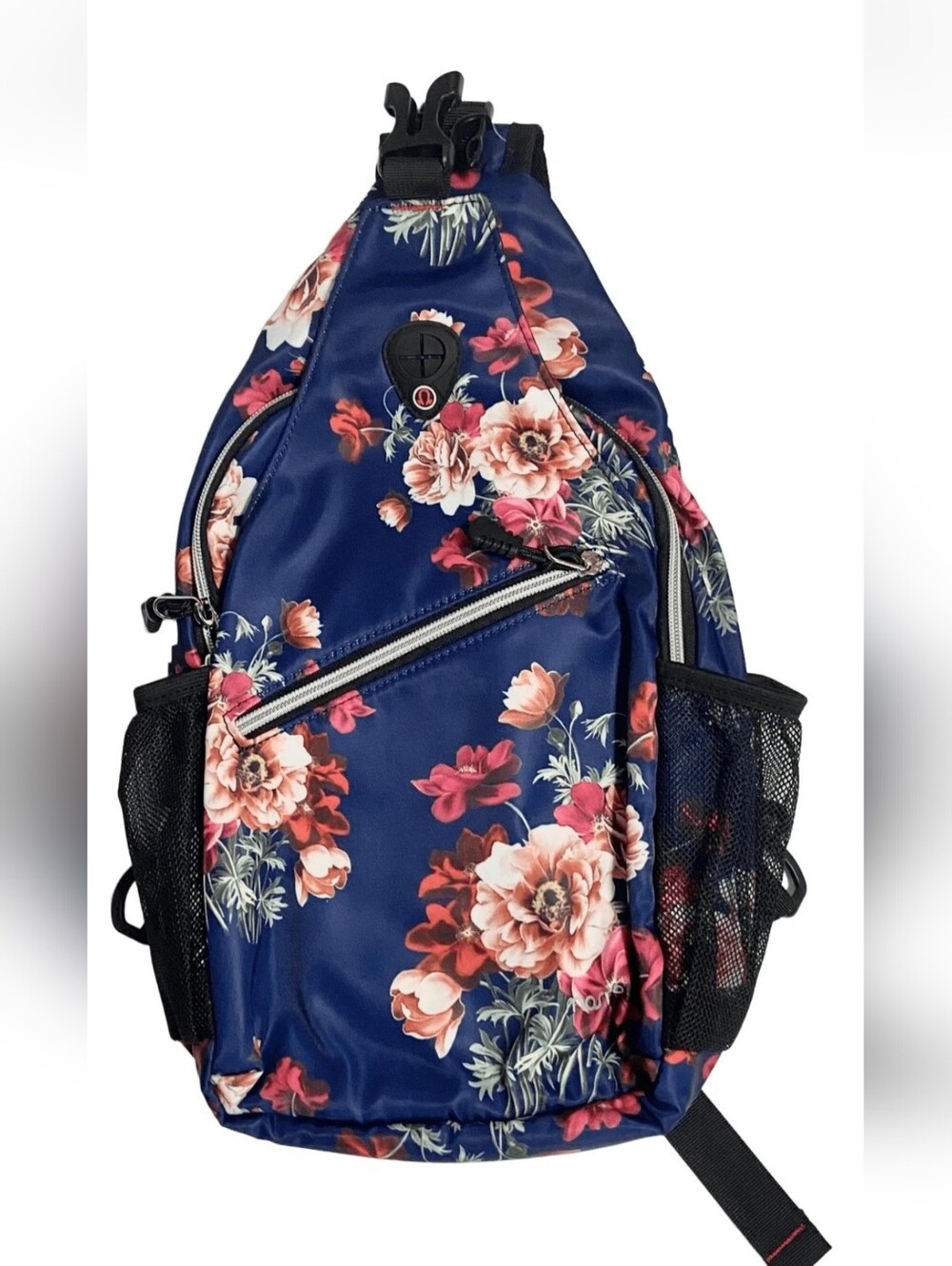 Mosiso Floral Navy Sling Bag - Stylish Women's Crossbody.
